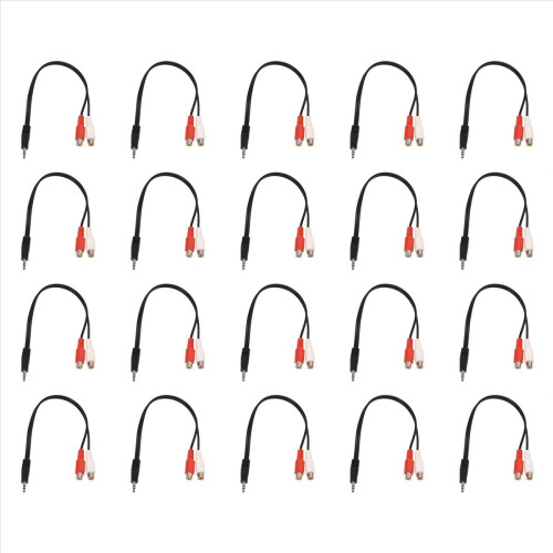 3.5mm stereo adapter headphone jack to 2 jack adapter audio cable