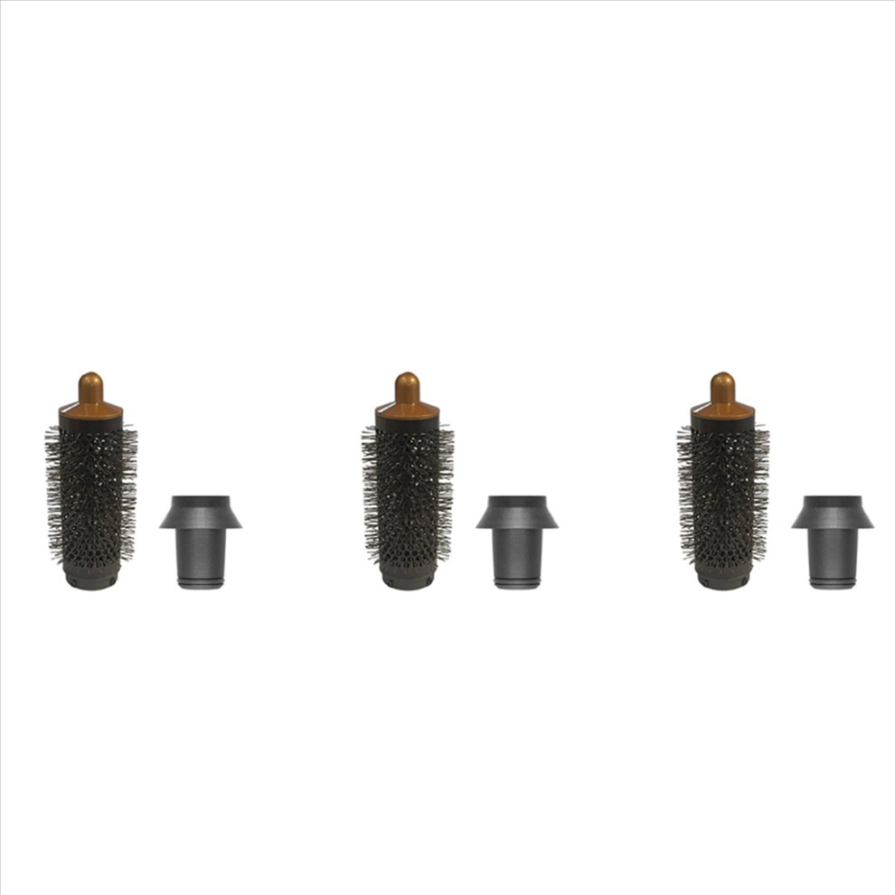 Cylinder Comb and Adapter for Styler,Gold & Gray