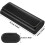 (Black) Lightweight Hard Shell PU Leather Eyeglass Case 1 Pc Portable Sunglass Storage 2