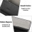 (Black) Lightweight Hard Shell PU Leather Eyeglass Case 1 Pc Portable Sunglass Storage 4
