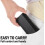 (Black) Lightweight Hard Shell PU Leather Eyeglass Case 1 Pc Portable Sunglass Storage 5