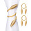 (Gold) 2 - Pack Twist - Tie Curtain Holdbacks  Assorted Styles Home & Window Decor Drape Ties 1