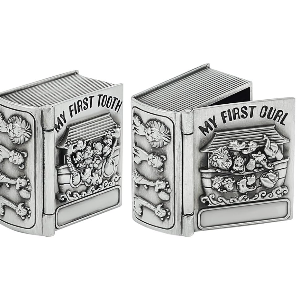 Golden (Sliver) 2 - Pcs Baby Tooth Keepsake Boxes, Ideal For Storing Milk Teeth And Preserving Childhood Memories, For Baby Showers