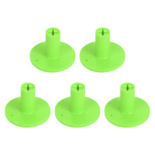 (grenn) 5 - Pack Green Rubber Golf Tees: Durable Ball Holder for Indoor & Outdoor Practice, Ideal for Driving Range Turf Mats