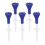 (blue) 5 - Pack Adjustable Height Plastic Golf Tees with Triangle Mark - Ideal for Golf Training and Driving Range Use（blue） 1
