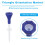 (blue) 5 - Pack Adjustable Height Plastic Golf Tees with Triangle Mark - Ideal for Golf Training and Driving Range Use（blue） 3