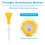 (yellow) 5 - Pack Adjustable Height Plastic Golf Tees with Triangle Mark - Ideal for Golf Training and Driving Range Use（blue） 3