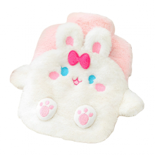 (Rabbit) 400ML Adorable Bear - Themed Hot Water Bottle with Plush Cover - Ideal for Pain Relief, Period Cramps, Hot/Cold Compress & Winter Warmth