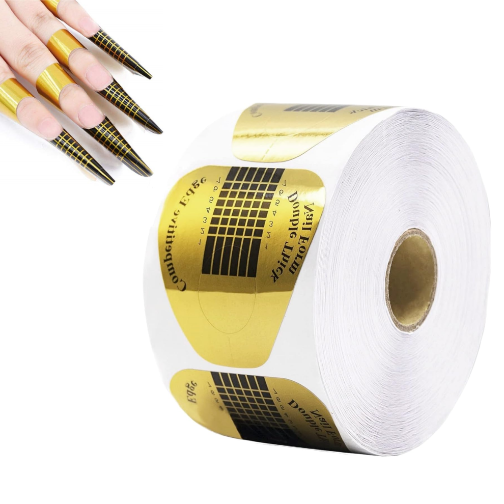 (A-patten) These nail extensions forms suitable for poly nail gel, acrylic nails art extension, acrylic nail builder.