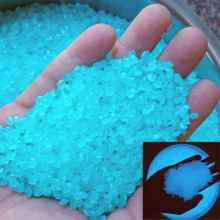 (Blue) 4000 Pcs Luminous Glow in Dark Pebbles for Decoration, Home, Garden, Outdoor Path, Lawn, Fish Tank, Aquarium, 3-5mm