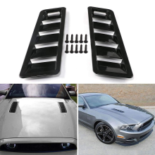 (Black) Hood Vents Bonnet Cover Hood Scoop for Cars, Vent Cover, Black
