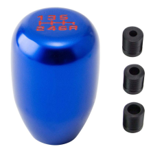 (Blue) 6 Speed Manual Racing JDM Style Shift Knob Replacement for Universal Most Vehicles - Gear Shift Knob, for Vehicle Gear Shift Replacement, Black