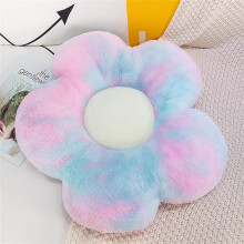 Blumenförmiges Dekokissen, Blumen-Bodenkissen, Sitzkissen, süße Raumdekoration, Plüschkissen für Schlafzimmersofa (50 cm, Farbe)