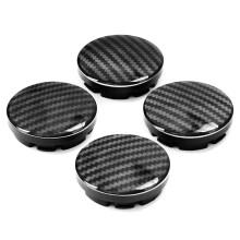 Wheel Center Cap 56mm Glossy 3D Carbon Fiber Hub Cover For Golf, Skoda Yeti, Rapid, Octavia, Fabia, Citigo