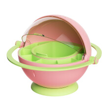 Silkworm Breeding Box Portable Silkworm Station Transparent Observation Cabin Educational Growth Habitat School Use Pink
