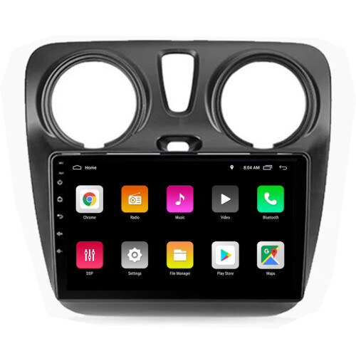 RoverOne Bilradio Bluetooth CarPlay GPS-Navigation til Renault Dokker 2012-2020 2