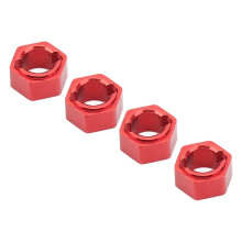 7mm Hex-Radnaben, Aluminium, FCX24 1/24 Rot