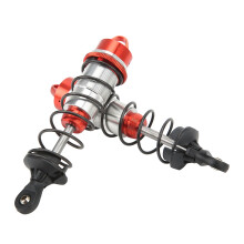 2Pcs Aluminum Alloy RC Shock Absorbers for ARRMA 1/7 & 1/8 (Red, 12cm)