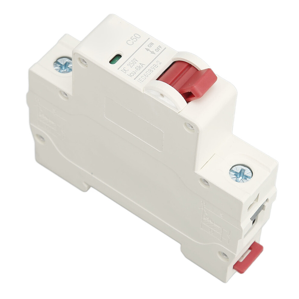 1P Dc Circuit Breaker 50A 250V 6Ka Overload Protection Switch 4911356194748