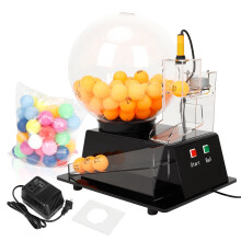Ultimate Electric Lottery & Bingo Ball Machine - Automatic Acrylic Cage for Fantasy Football Drafts & Lucky Draws