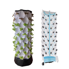 6-Layer Vertical Hydroponic Tower for Efficient Greenhouse Irrigation and Gardening