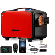 Versatile Portable Diesel Heater with LCD & App Control - Compatible with 12v, 24v, 220v for Garage & Car Heating