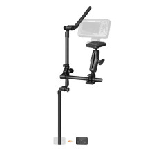 Telescopic Transducer Mount with Foldable Long Pole for Kayak & Canoe Fishing