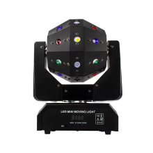 Dynamic 16x3W RGBW Football Lamp Moving Head Light with Double Arms & Strobe Projector - Perfect for Stage, DJ, Bar, and Party Lighting