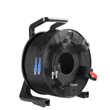 Waterproof High-Quality 150m/200m Outdoor TPU Armored Fiber Patch Cord, Single Mode, 2 Cores, LC/SC/FC/ST Connectors with PCD235 Cable Reel