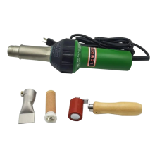 1600W Adjustable Temperature Plastic Welding Gun Kit with Speed Nozzle & Roller for PVC/TPO Roofing