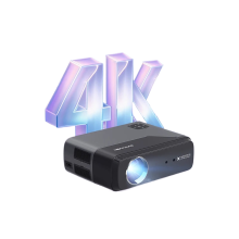 4K Ultra HD Home Theater Projector with Auto Focus, Keystone Correction & Android 11 - Netflix Ready