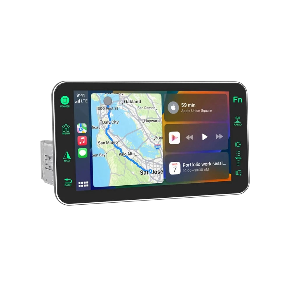 8-Inch Hd 1080P Car Stereo With Wired Carplay & Android Auto - 1Din Multimedia Player 726084441774
