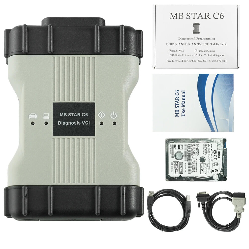 Advanced Vci Sd Connect Mb Star C6 Diagnostic Tool With Doip & Wifi Support, 2022/03 Hdd Compatibility 7445030493430
