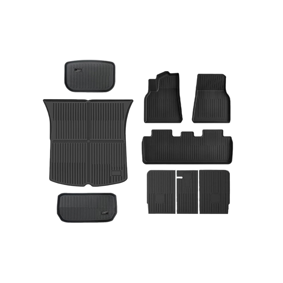 All-Weather Tpe Floor Mats For Tesla Model Y (2017-2023) - Waterproof & Comfortable Car Interior Accessories 7445032570573