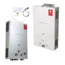 36kW Tankless Propane Water Heater with Shower Head Kit - Instant Hot Water Solution for Outdoor Camping