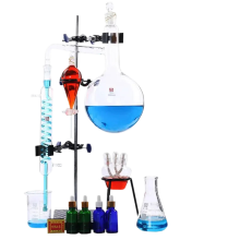 Comprehensive 2000ml Essential Oil Distillation Kit with Glassware & Condenser Pipe