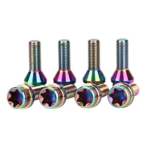 Premium GR5 Titanium Alloy Anti-Theft Wheel Bolts Set (16-20pcs) - M12x1.5 for BMW Models E88, E30, E90, E36, E46, E60, E39, E34