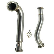 Stainless Steel Catless Downpipes Set for BMW 535i E60 N54 Twin Turbo (2008-2010) - Compatible with RWD/AWD Models (Excludes 535i xDrive)