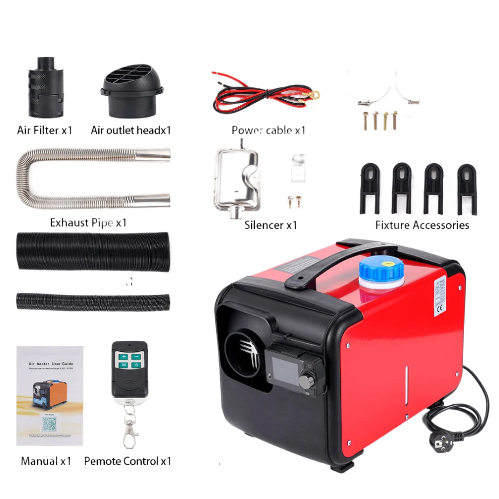 Multi-Voltage 5Kw Diesel & Gasoline Fuel Heater With Bluetooth Remote & Lcd Control For Vehicles 744110756210