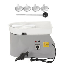 Compacte 350W borstelloze elektrische pottenbakkersschijf met pedaal - 25 cm keramische vormgever voor studenten en amateurs, 220V