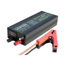 Hochleistungs-Lithium-Akkuladegerät (12 V/6 V LiFePO4) – Schnellladung für 85-A-, 100-A-, 50-A- und 60-A-Autobatterien mit 14,6-V-Adapter
