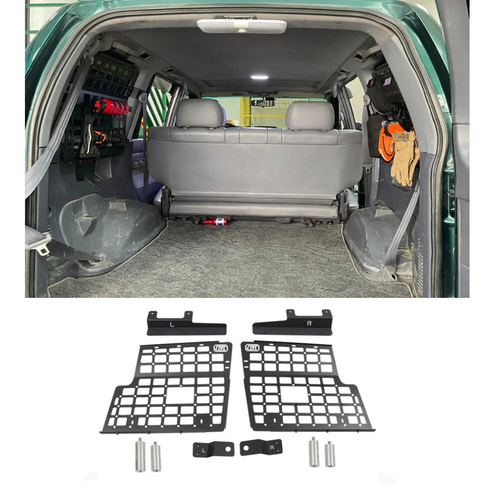 Toyota Land Cruiser Prado J90/J95 (1996-2002) Rear Trunk Molle Panel Storage Shelf & Side Window Bracket 7445018063020