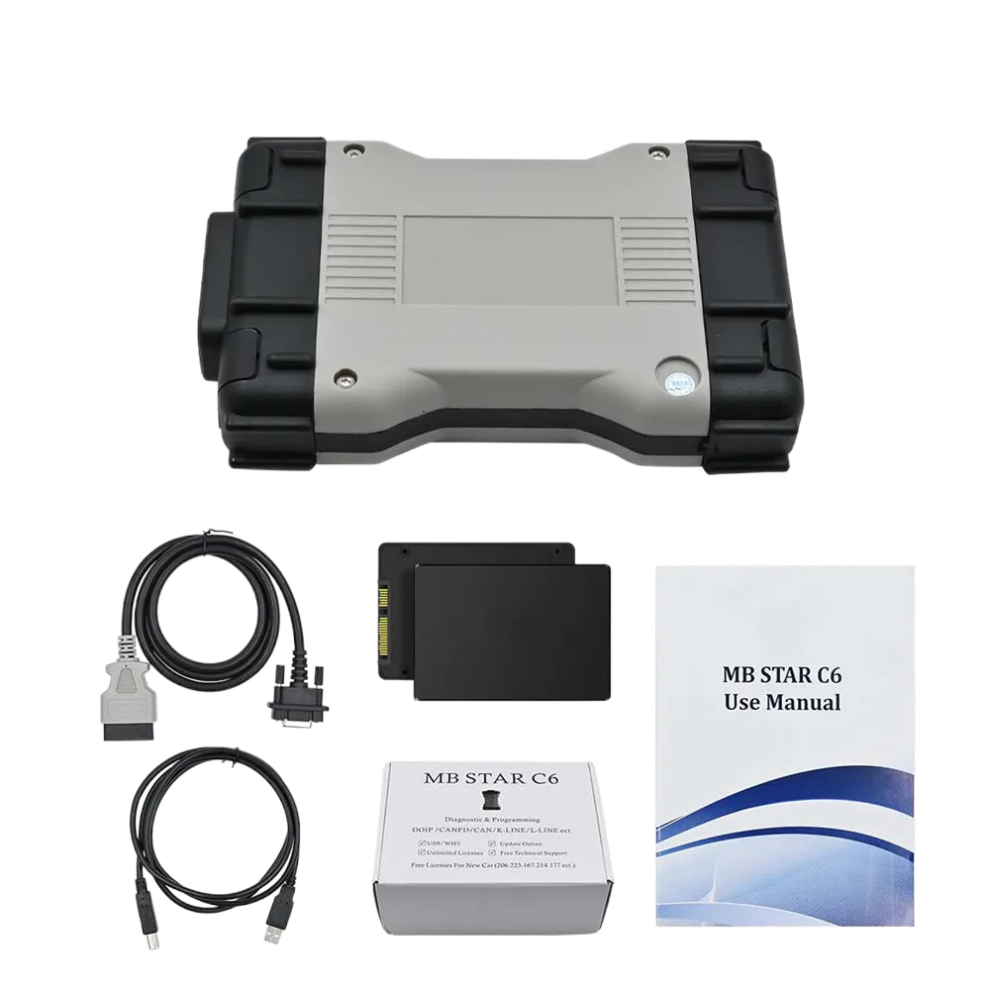 Super Mb Star C6 Doip Vci: Advanced Wifi Obd2 Diagnostic Tool For Benz Cars & Trucks With Can Bus Support 7445018369306