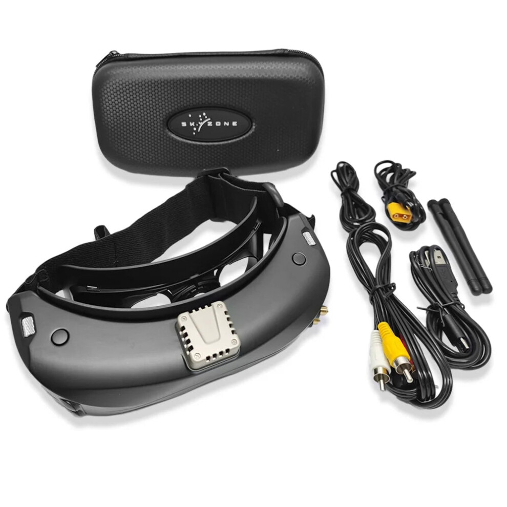 Skyzone Sky04O Pro OLED FPV Goggles - 720p 60FPS, 5.8GHz 48CH, SteadyView DVR & Head Tracker for RC Drones & Airplanes