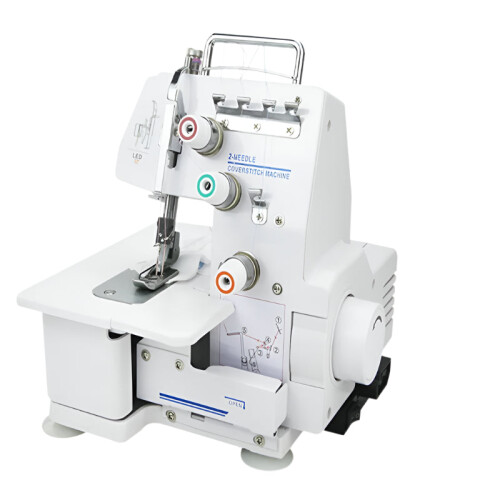 Multifunctional Electric Overlock Sewing Machine with Four-Thread, Three-Thread, and Two-Thread Hemming Capabilities for Household Use