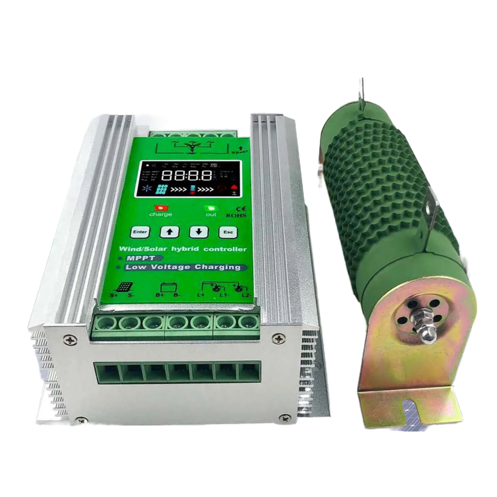 Versatile 1000W Wifi Wind Solar Hybrid Mppt Charge Controller For 12V/24V/48V Systems - Compatible With Lithium & Lead Acid Batteries 7445002498463