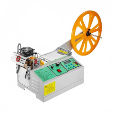Versatile Automatic Tape & Zipper Cutter for Hot/Cold Materials - Perfect for Magic Stickers, Tubes, and Elastic