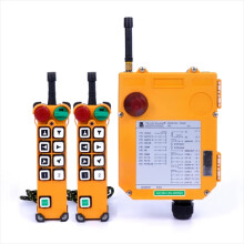 Telecrane F24-8D Industrial Remote Control with 8 Double Speed Buttons for Hoist Crane Lift - Compatible with AC 36V, 220V, 380V