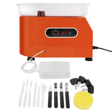 Compact 350W Brushless Electric Pottery Wheel Machine - 24cm Ceramic Shaping Tool for Professional Pottery and Clay Art Crafting