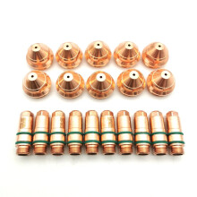 High-Performance 25-Set Huayuan LGK 160A Plasma Cutting Torch Kit with Yueyang YGX160A Electrodes & Nozzles